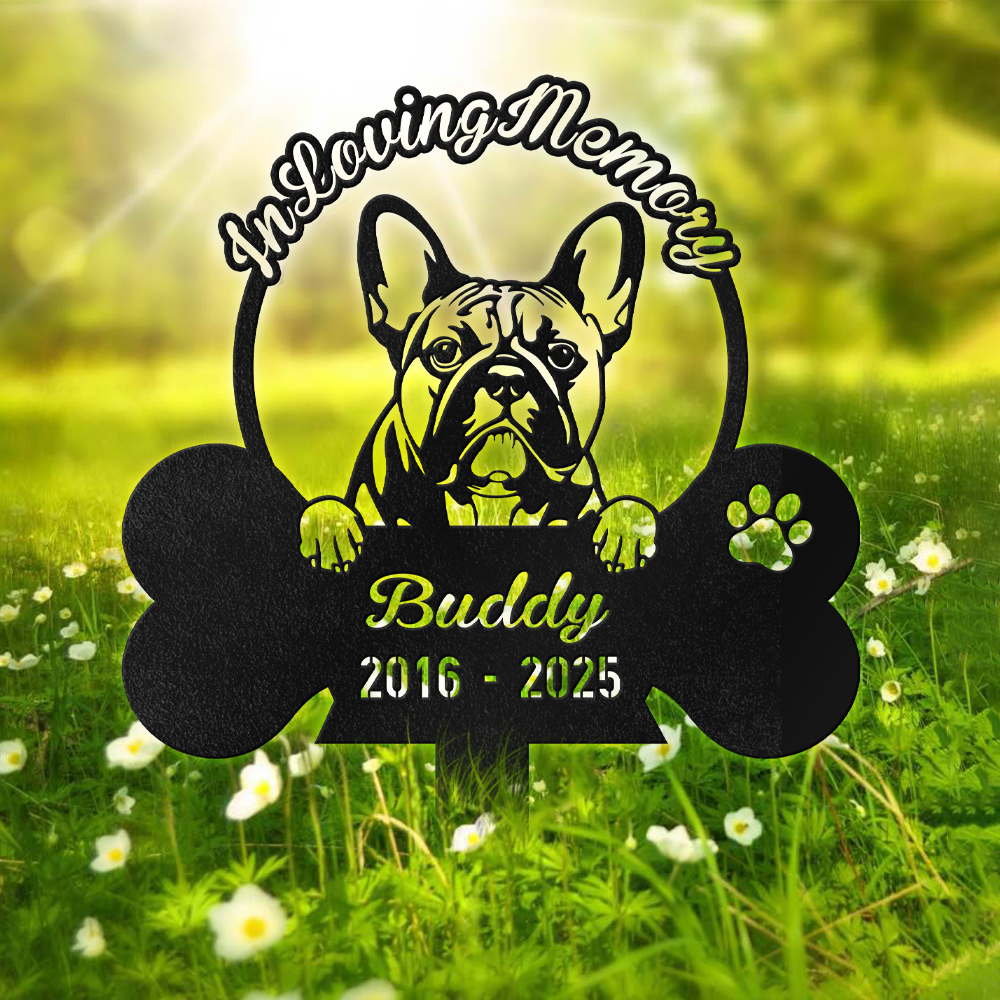 In Loving Memory Personalized Dog In Heaven Garden Stake CH07 896294