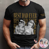 Personalized Vintage Photo Best Dad Mom Ever Short Sleeve Print Shirt HA75 921588