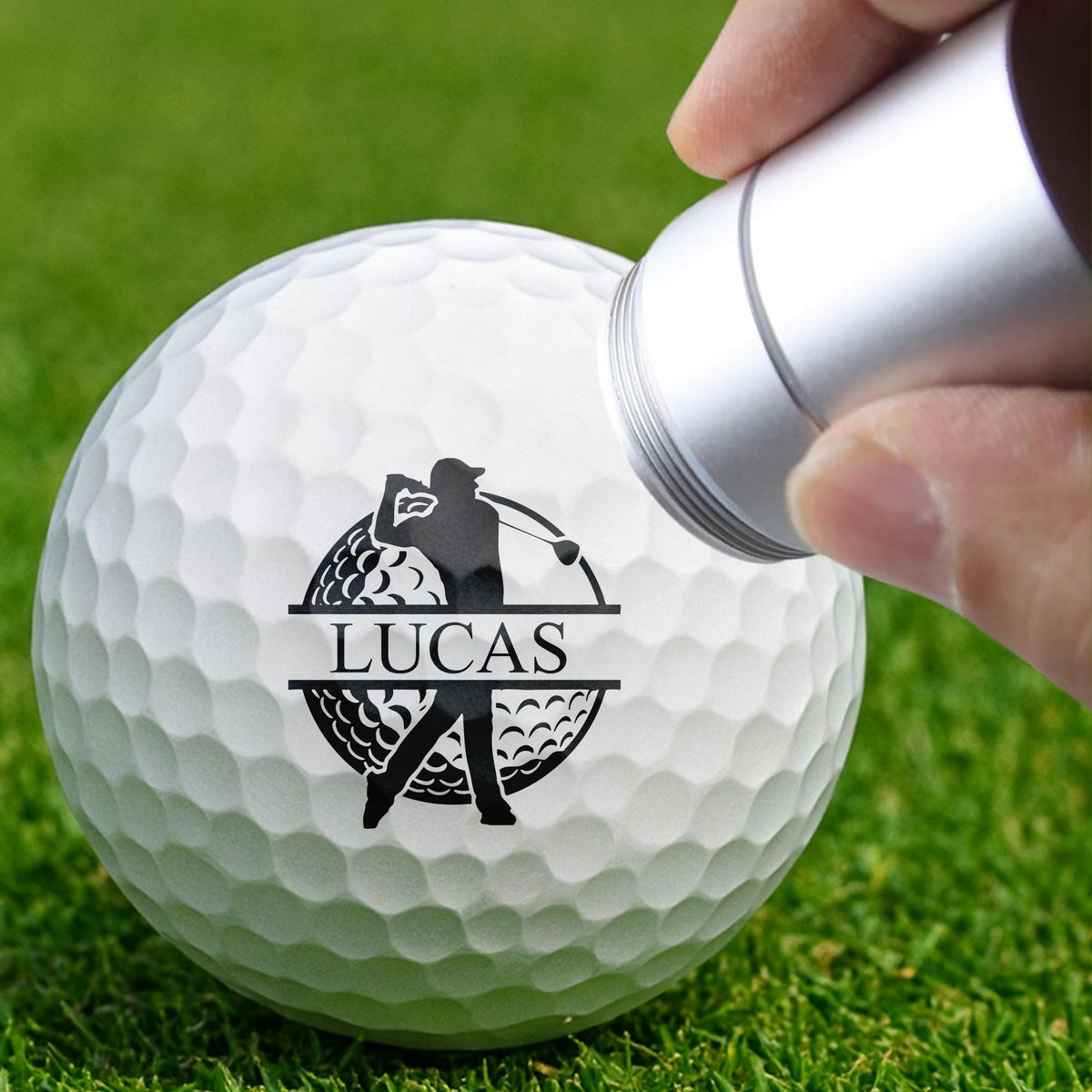Personalized Golf Ball Stamp Box, Personalized Golf Stamps, Gift for Golfer, Golf Ball Marker HO82 900600