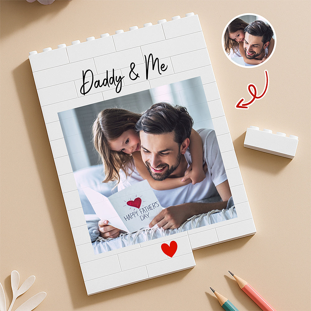 Custom Photo I Love You Dad Happy Father's Day Building Block CH07 910780