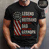 Personalized Legend, Husband, Dad And Grandpa Dark Shirt Gift For Dad, Father's Day HO82 902502