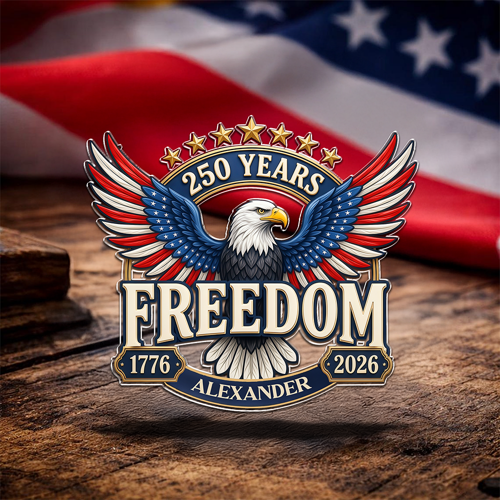 Personalized America 250 Years of Freedom 1776–2026 Acrylic Pin HA75 920950