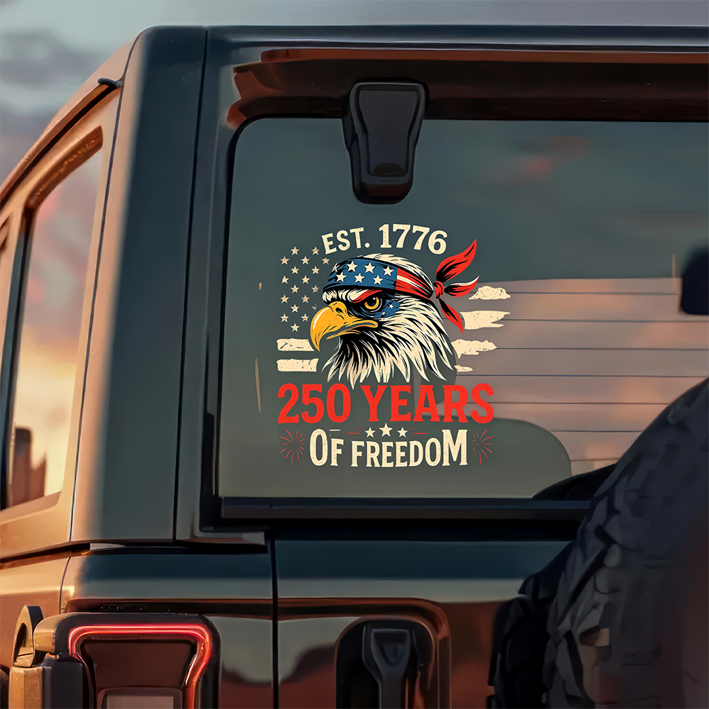 250 Years Of Freedom - Anniversary Car Window Decal Sticker CH07 910144