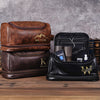 Personalized Men's Leather Toiletry Bag Birthday, Christmas, Anniversary Gift for Him CH07 896692