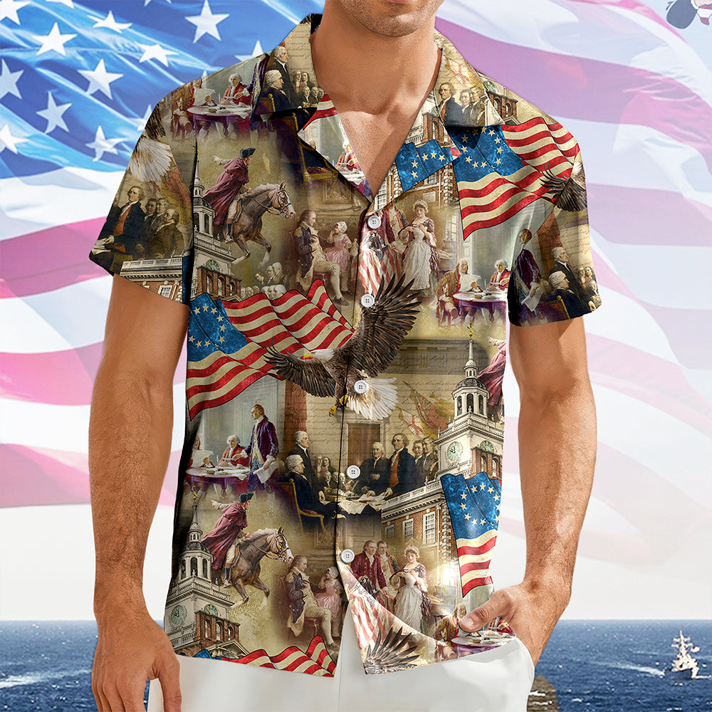 Personalized America 250th Birthday Hawaii Shirt HO82 901454