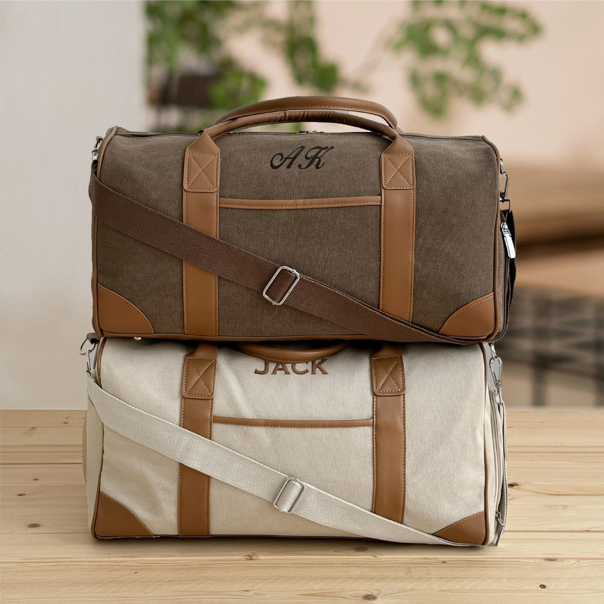 Personalized Name Embroidered Travel Bag, Groomsmen Gift, Wedding Anniversary, Valentine Gift, Best Men's Gift HO82 900796