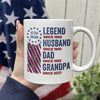 Personalized Legend, Husband, Dad And Grandpa Mug HO82 901180