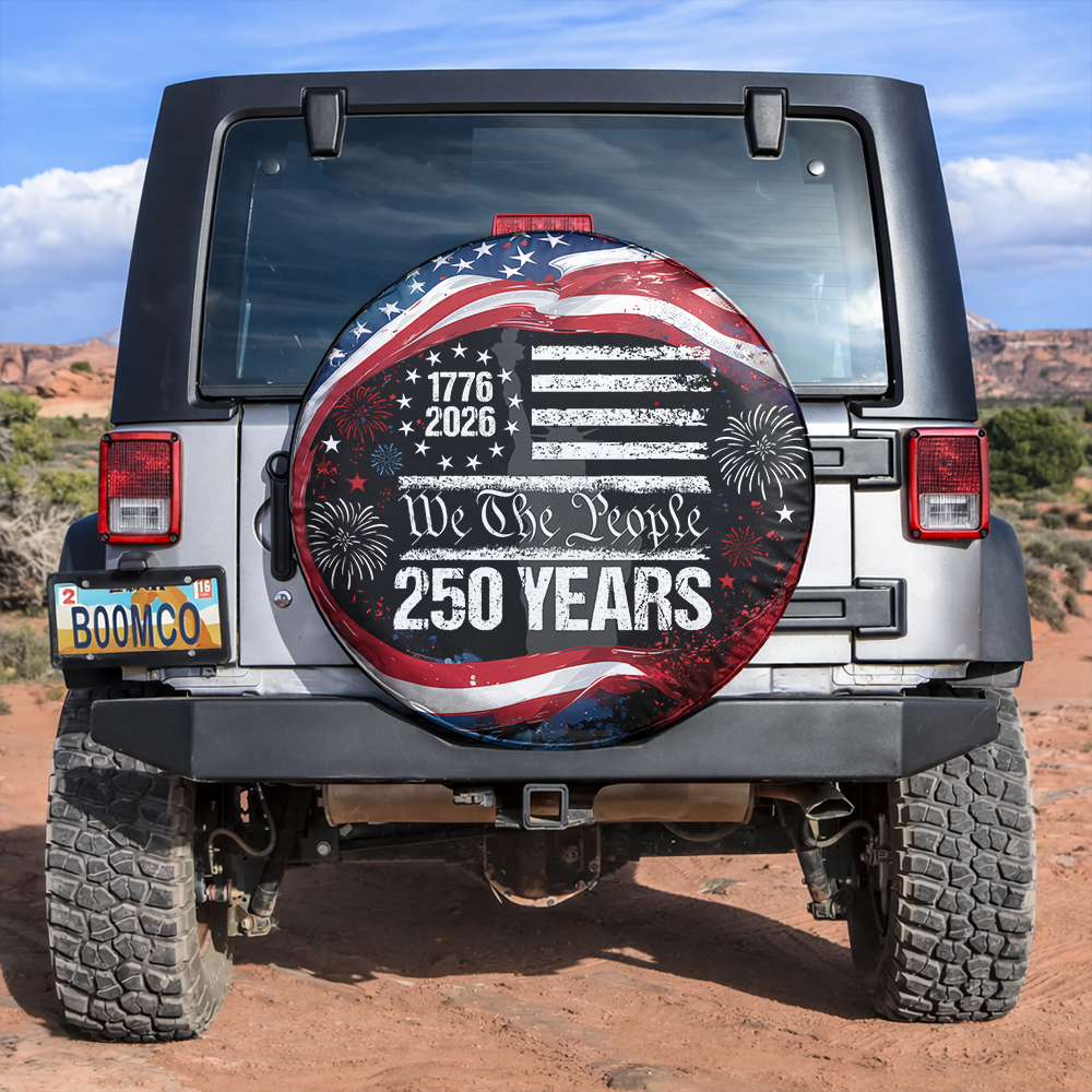 250 Years USA 250th Birthday 1776-2026 Eagle Tire Cover Gift for Family HA75 898592