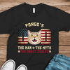 Custom Photo Cat - Cat's Dad The Man The Myth The Dealer American Flag Dad Shirt HA75 892442