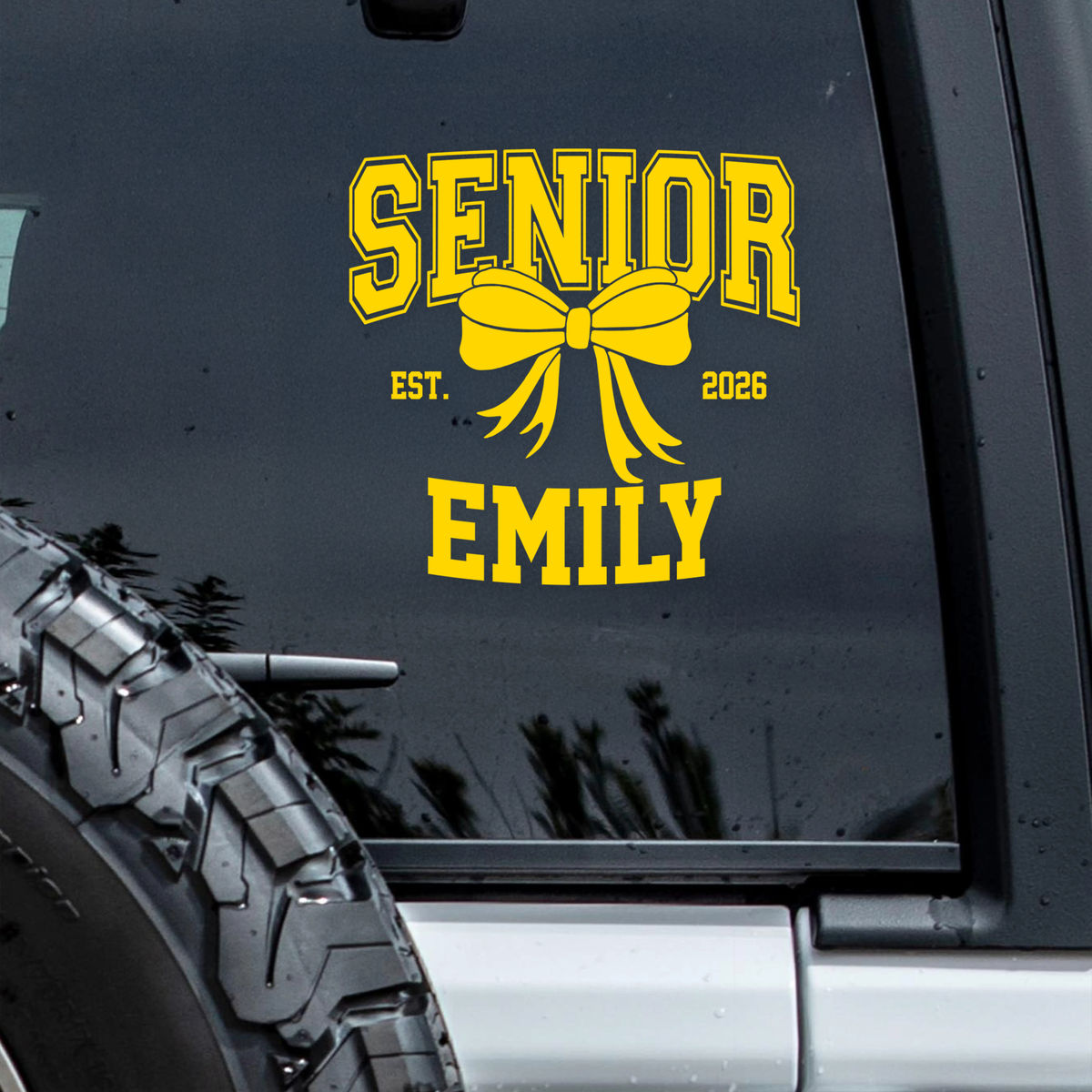 Custom Name Senior 2026 Graduation Car Window Decal Sticker TH10 898489