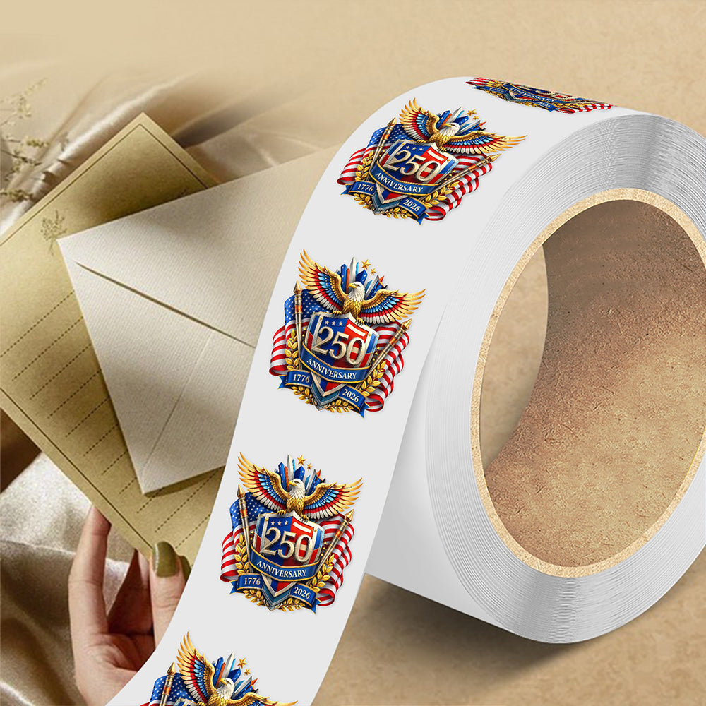 America 250 Years of Freedom Anniversary Roll Sticker CH07 910598