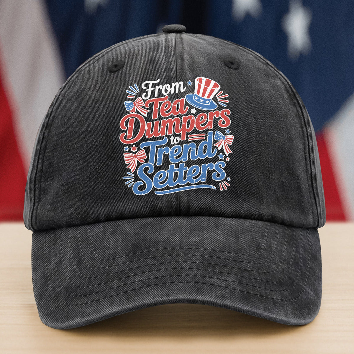 USA 250th Anniversary 250 Years of Freedom America Washed Denim Baseball Cap HO82 894480