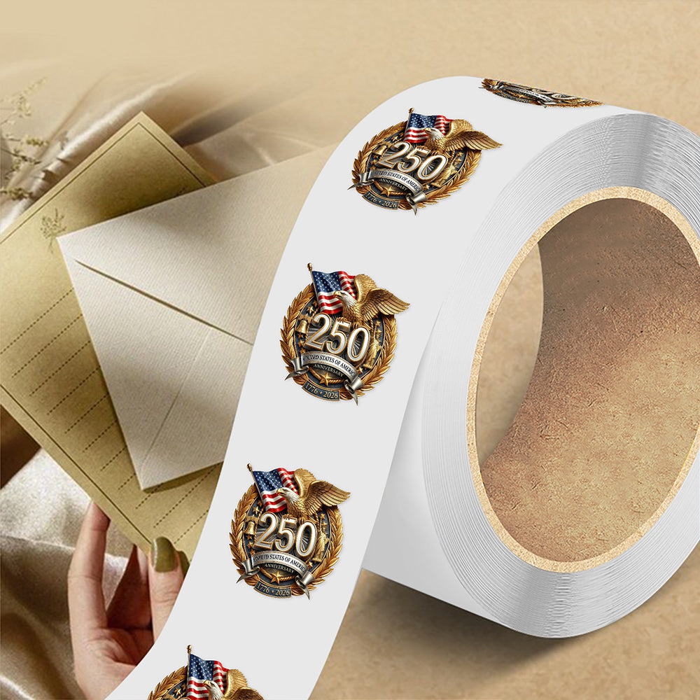 America 250th Anniversary Roll Sticker CH07 910596