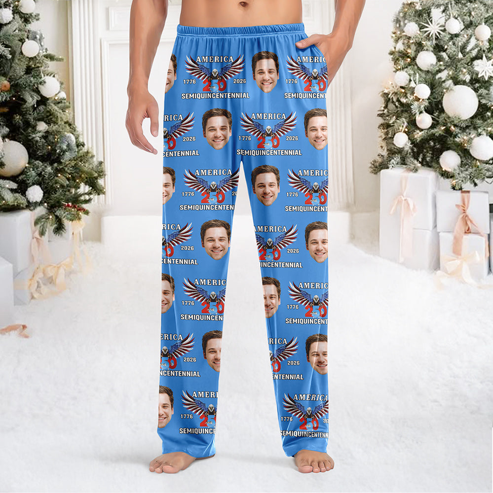 Custom Face America 250th Anniversary Eagle USA Flag Sweatpant CH07 899754