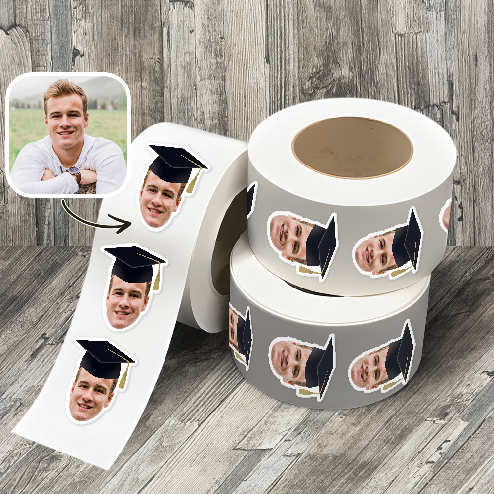 Custom Face Photo Roll Sticker Graduation Gift TH10 898793