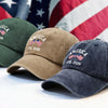 America 1776 - 2026 US Flag Washed Denim Baseball Cap HA75 897106