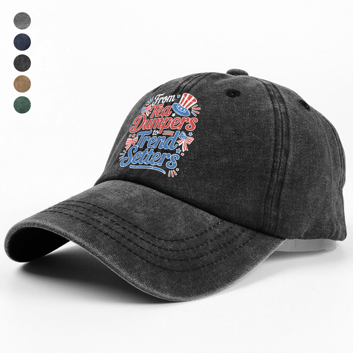 USA 250th Anniversary 250 Years of Freedom America Washed Denim Baseball Cap HO82 894480