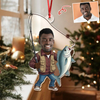 Custom Face Fisherman Fishing Acrylic Ornament Gift For Fishing Lovers HA75 897552