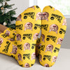 Custom Puppy Photo The Dog Father with Pawprints Design - Personalized Socks LM32 897279