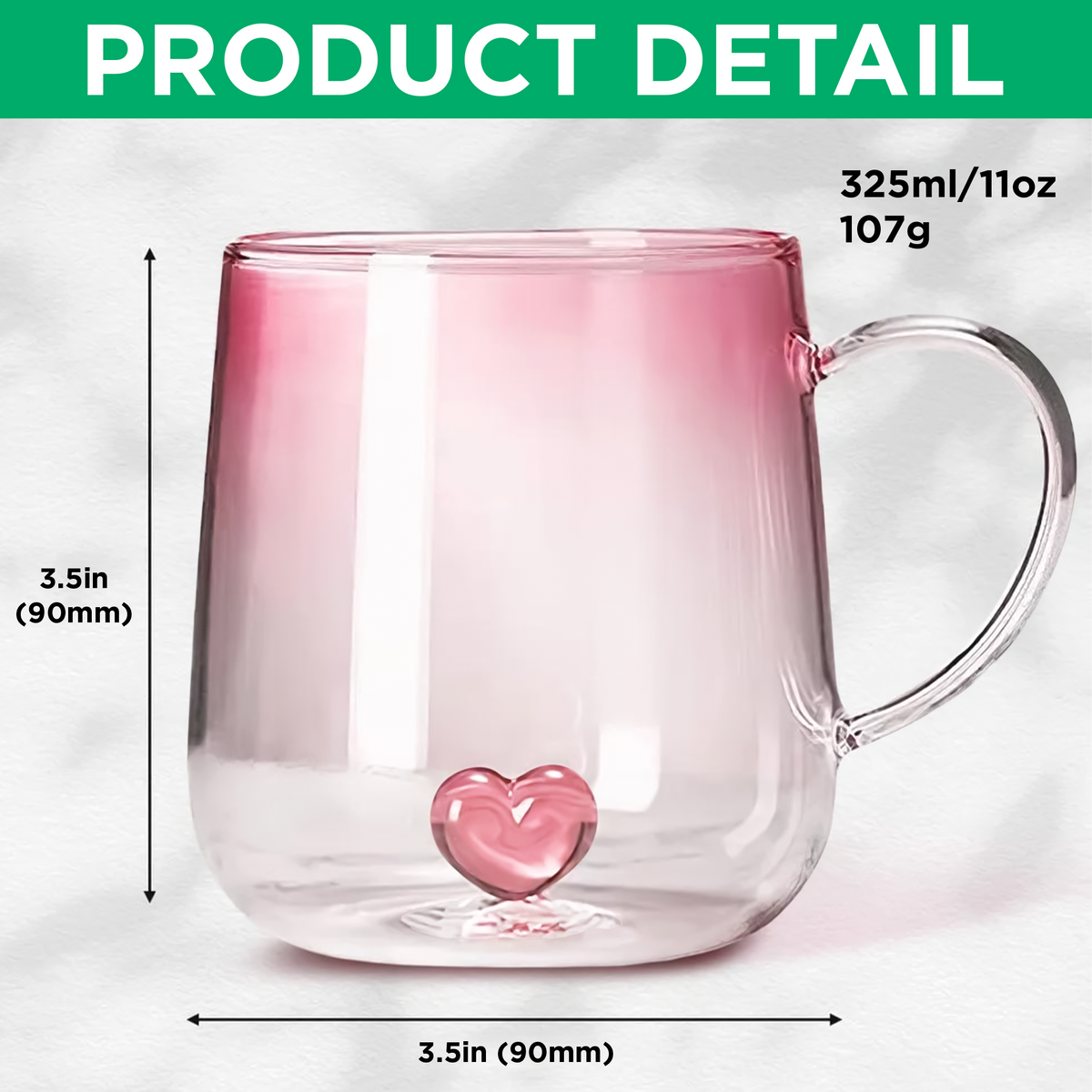 Personalized The Garden Of Grandma Pink Gradient Glass Mug - Gift For Grandma, Mom, Mother's Day HO82 901750