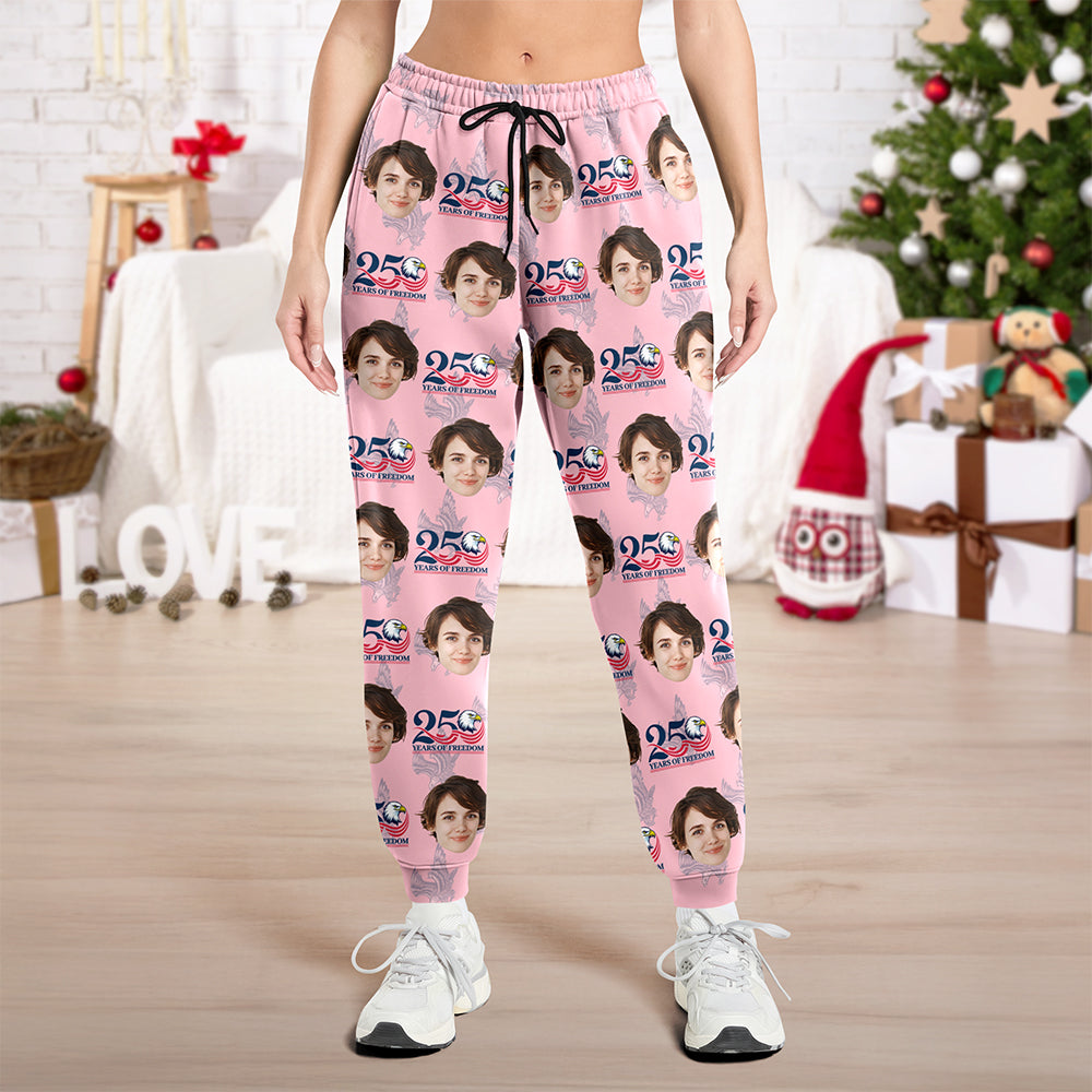 Custom Face Celebrate America 250th Anniversary of Freedom Sweatpants CH07 899758