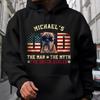 Custom Photo Dog - Dog's Dad The Man The Myth The Dealer American Flag Dad Shirt HA75 892440