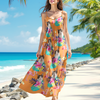 Custom Pet Photo Women's V-Neck Cami Maxi Dress CH07 895612