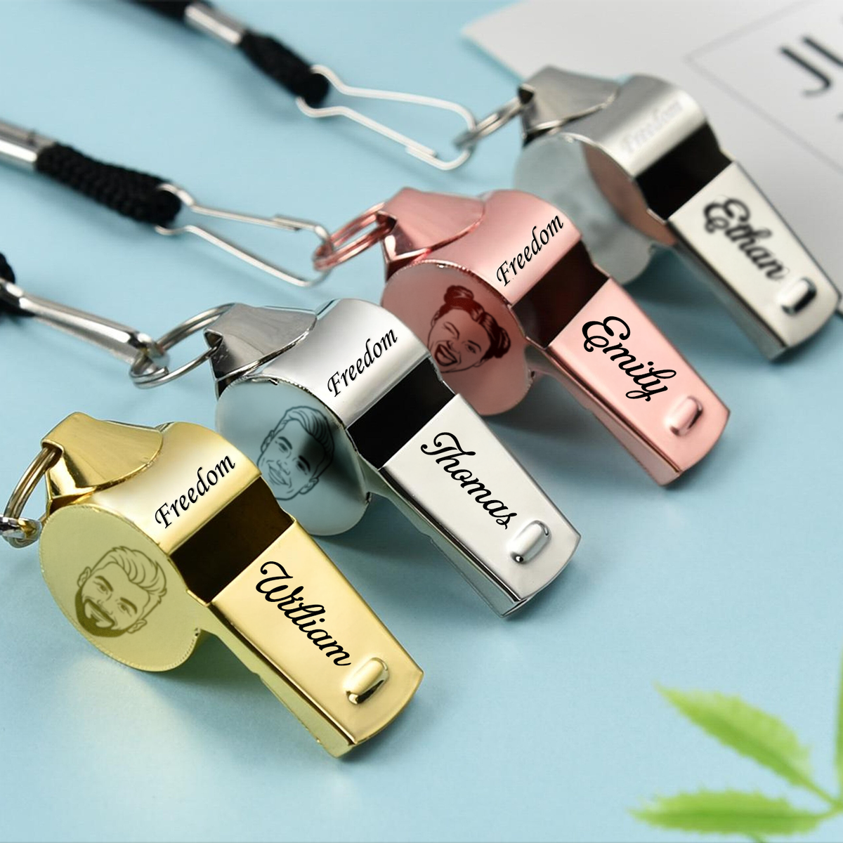 Custom Face Photo America 250 Coach Whistle Personalized Freedom Gift LM32 897907