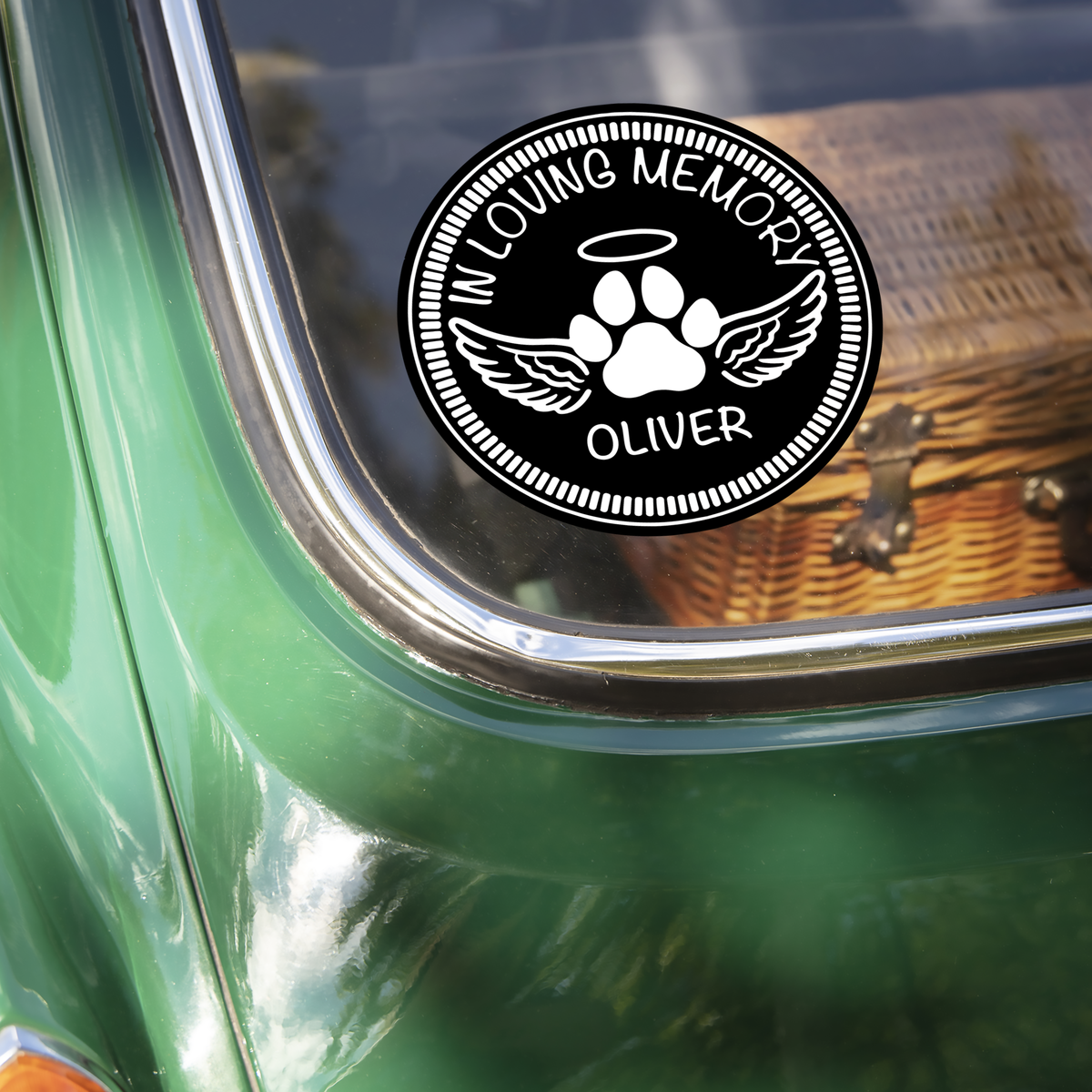 Custom Name In Loving Memory Dog Memorial Car Window Decal Sticker TH10 898467