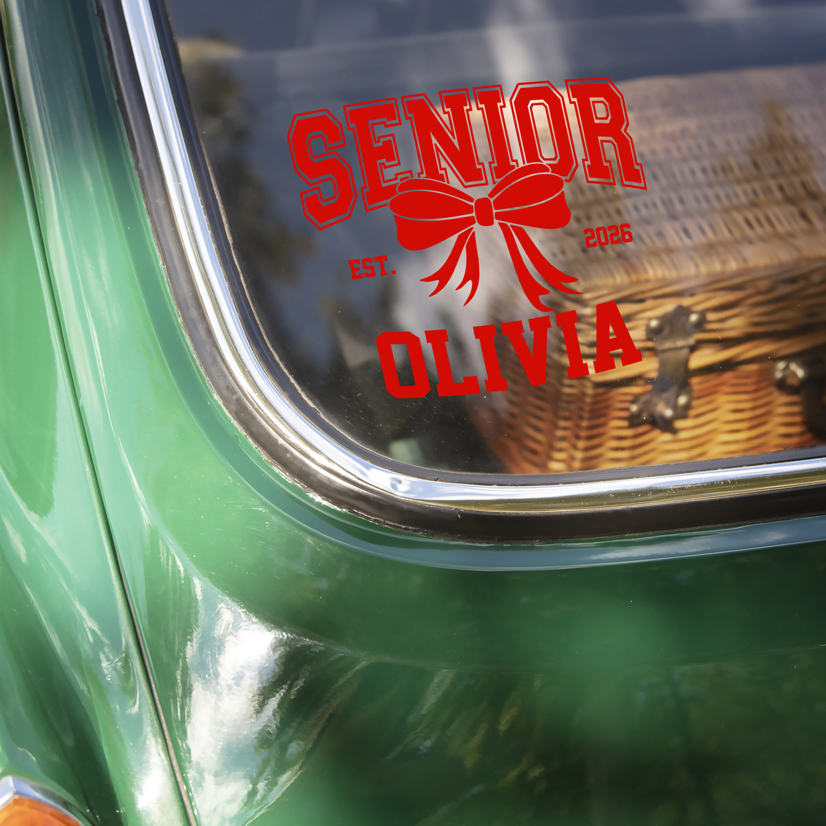 Custom Name Senior 2026 Graduation Car Window Decal Sticker TH10 898489