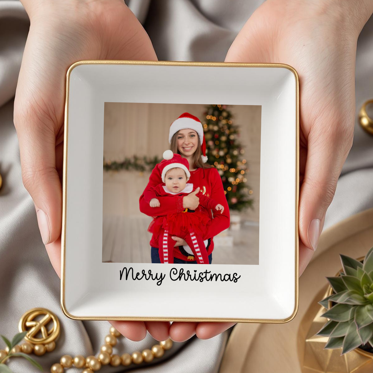 Custom Your Own Photo And Quote Jewelry Dish TH10 896545