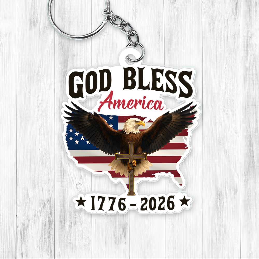 God Bless America Acrylic Keychain TH10 898939
