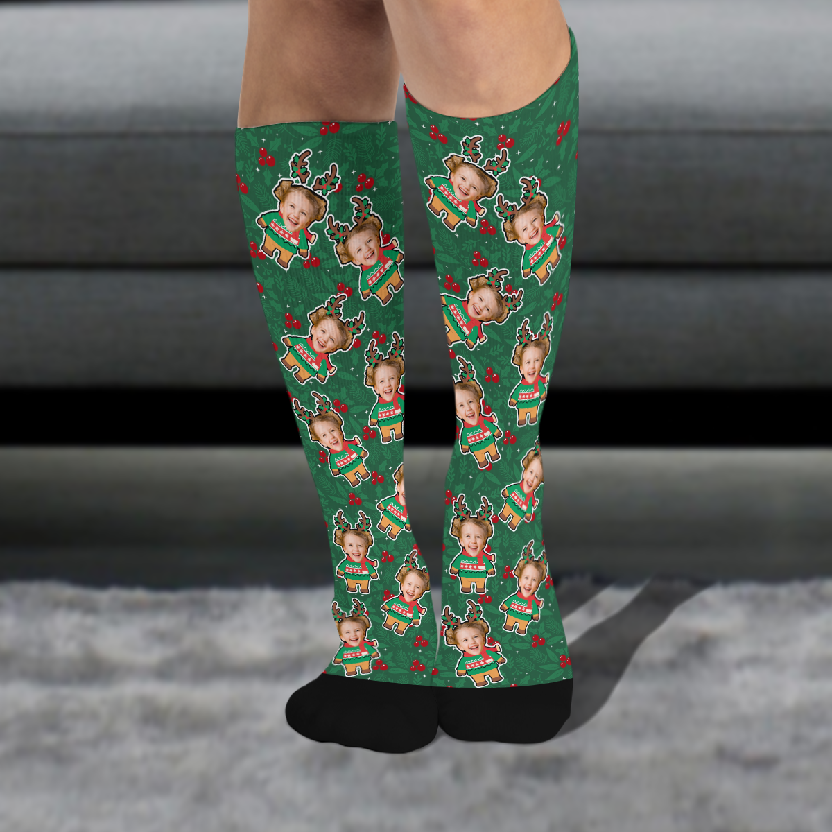 Custom Photo Christmas Socks Gift For Family CH07 899198