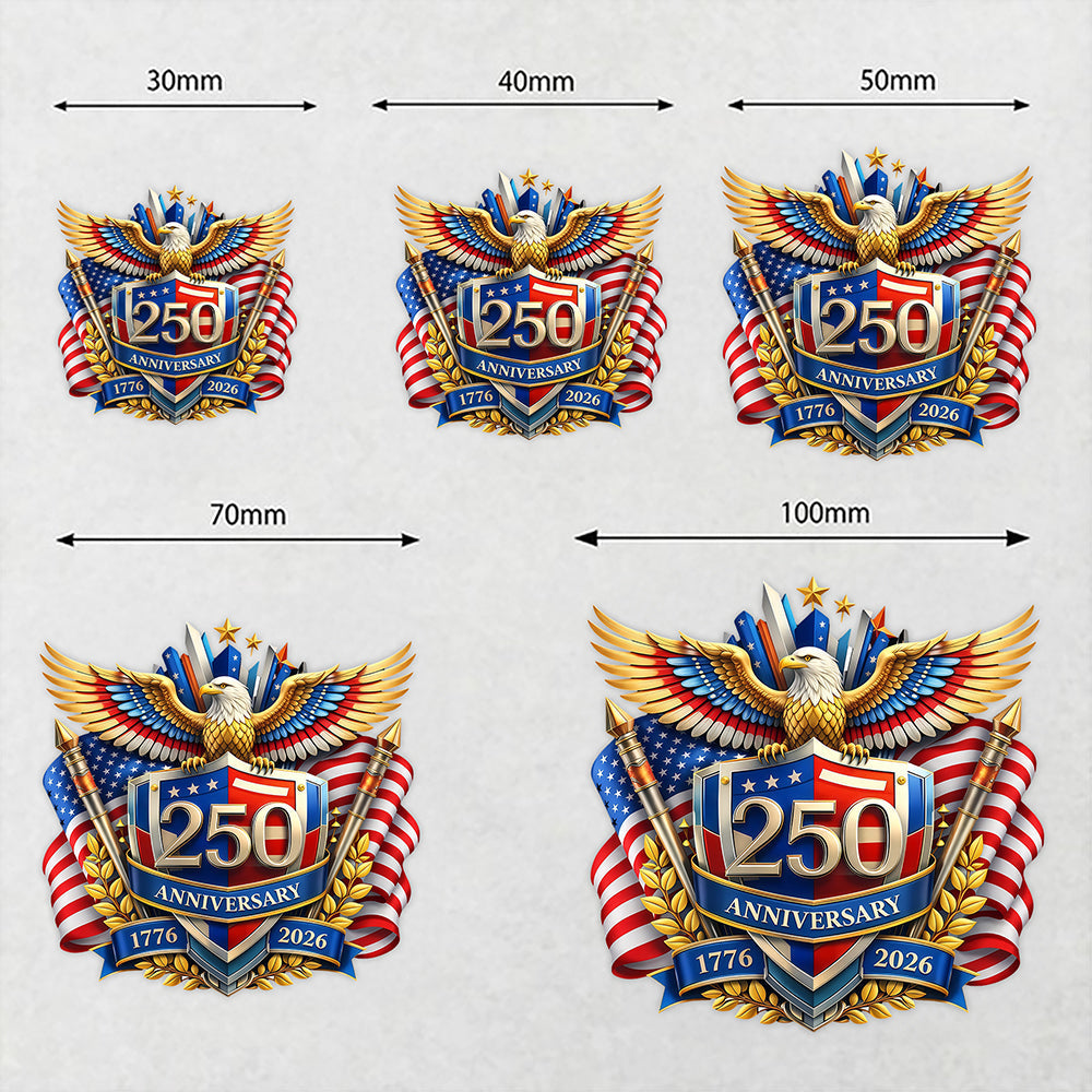 America 250 Years of Freedom Anniversary Roll Sticker CH07 910598