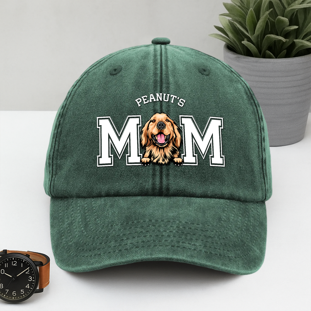 Personalized Dog Cat Dad Washed Denim Baseball Cap Gift For Father's Day HO82 893954