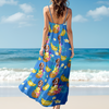 Custom Pet Photo Women's V-Neck Cami Maxi Dress CH07 895612