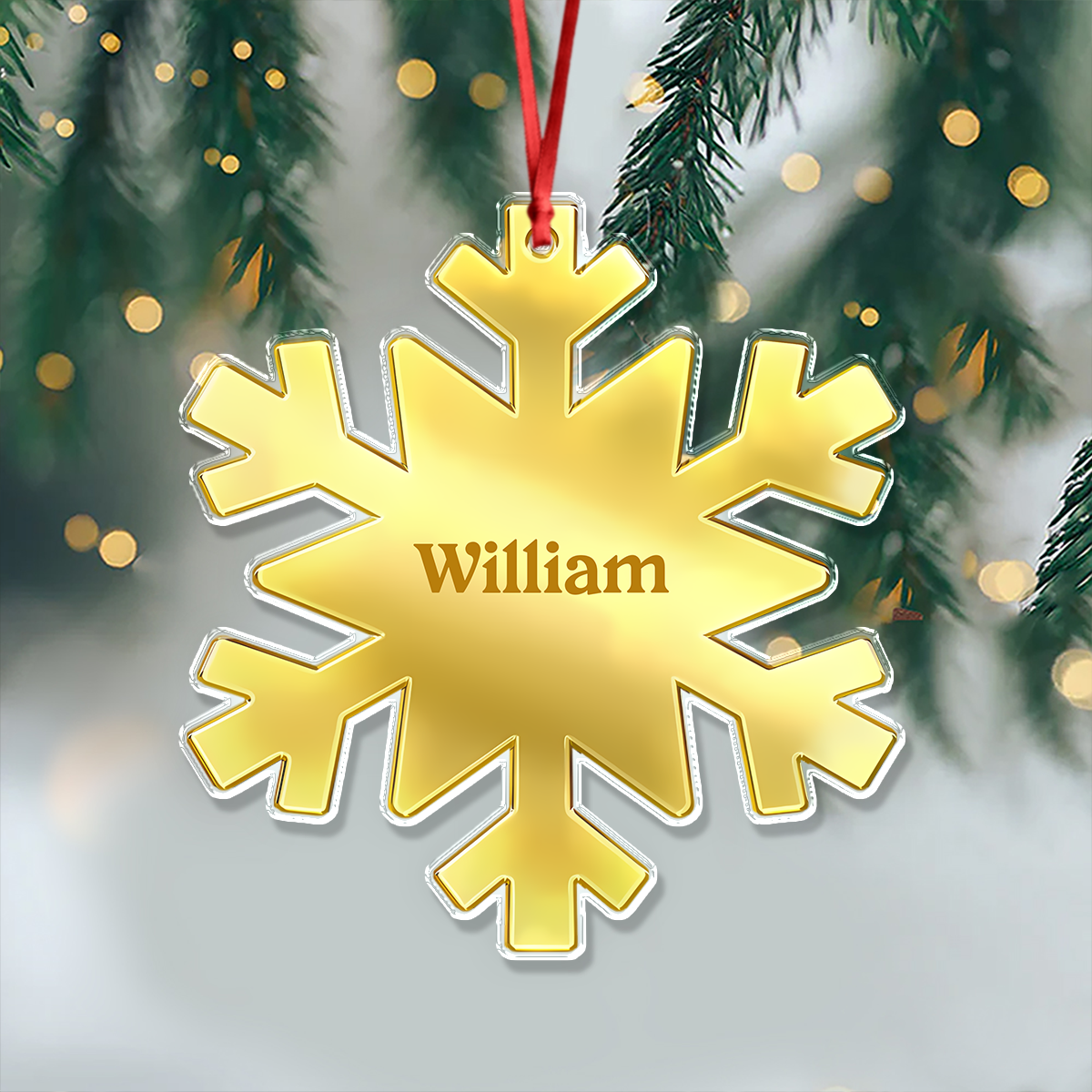 Custom Name Acrylic Ornament - Personalized Christmas Birthday Gifts For Mom, Dad, Kids CH07 899278