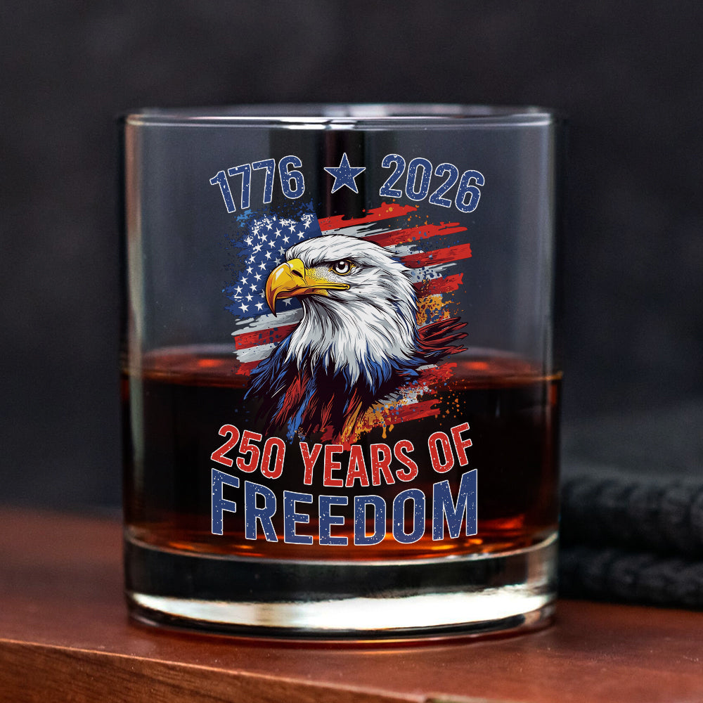 America Semiquincentennial 250 Years Of Freedom Whiskey Glass CH07 896706