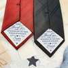 Custom Name Dad Thank You For Walking By My Side Today & Always Tie Patch For Men - Wedding Gift for Dad LM32 899487