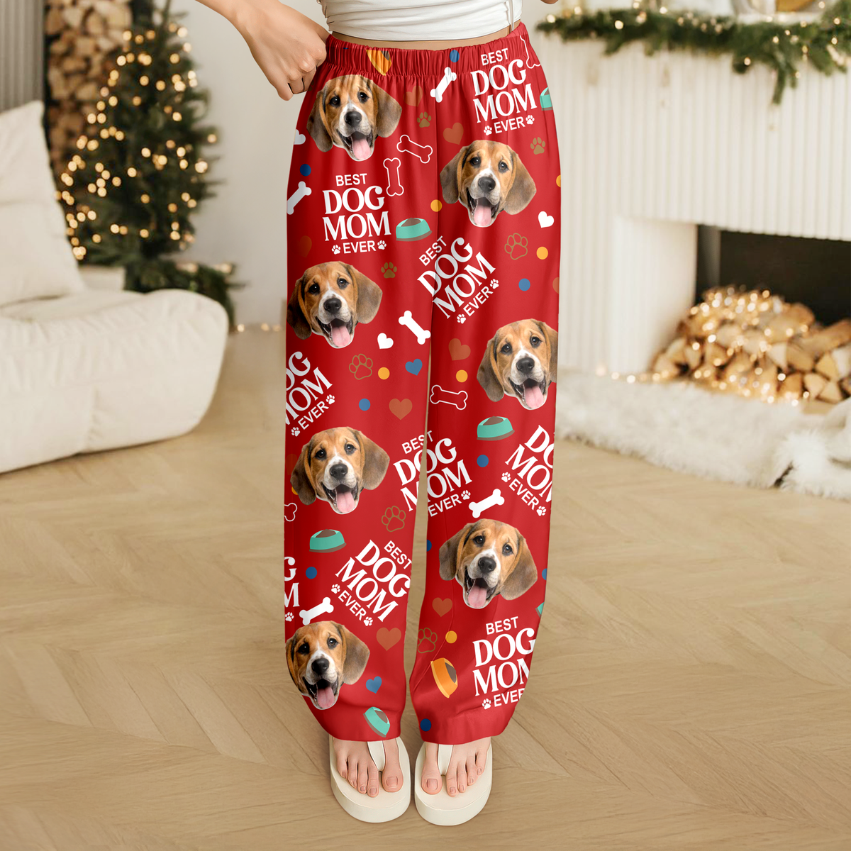 Custom Dog Cat Photo Best Dog Dad Mom Ever Photo Personalized Sweatpants CH07 896566