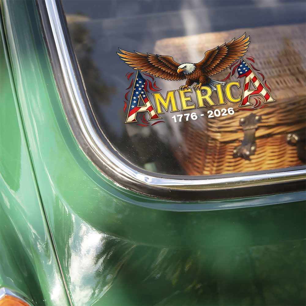 America 250th Anniversary Eagle 1776-2026 Car Window Decal Sticker HO82 901600