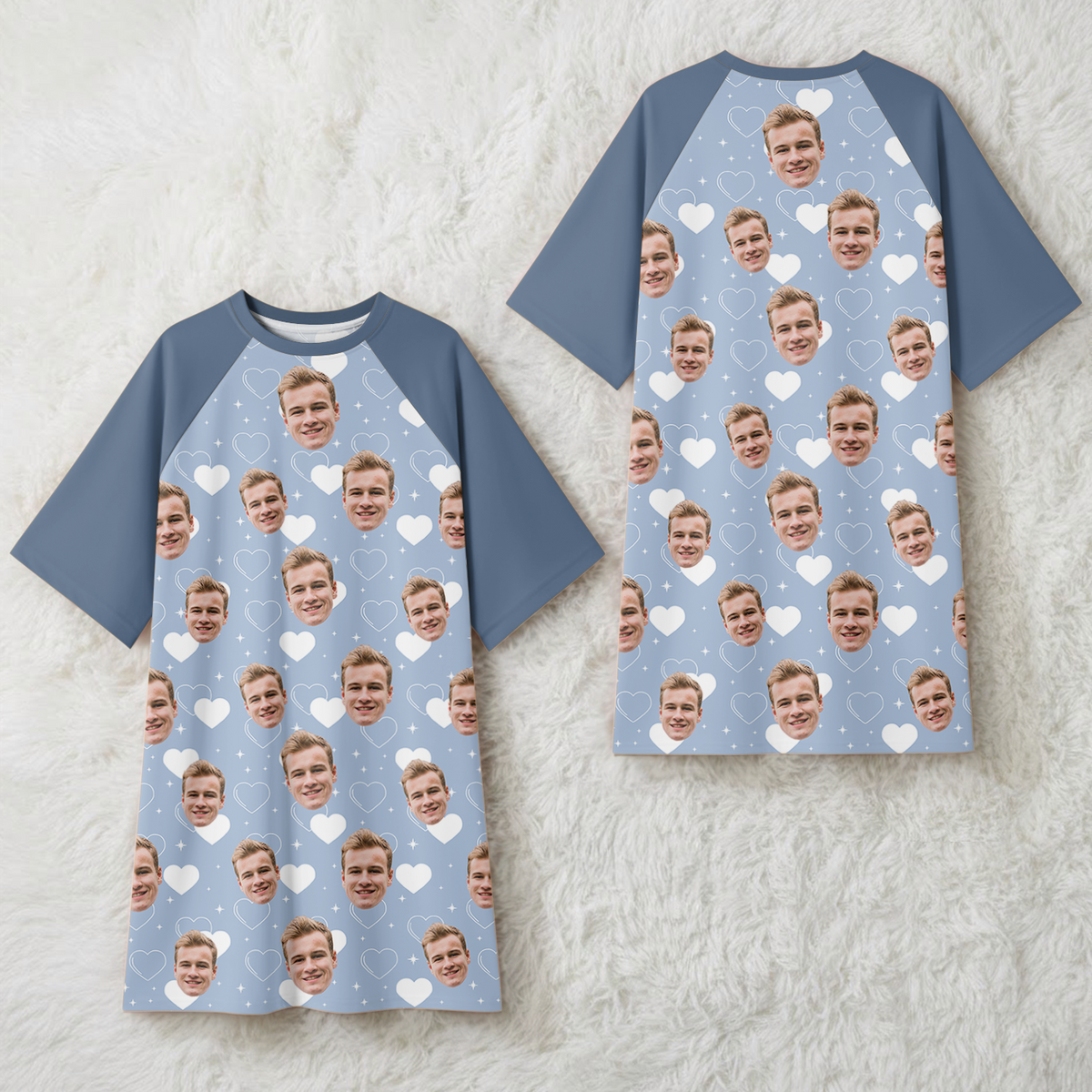 Custom Face Nightgown Valentine's Day Gift For Wife, Girlfriend CH07 910362