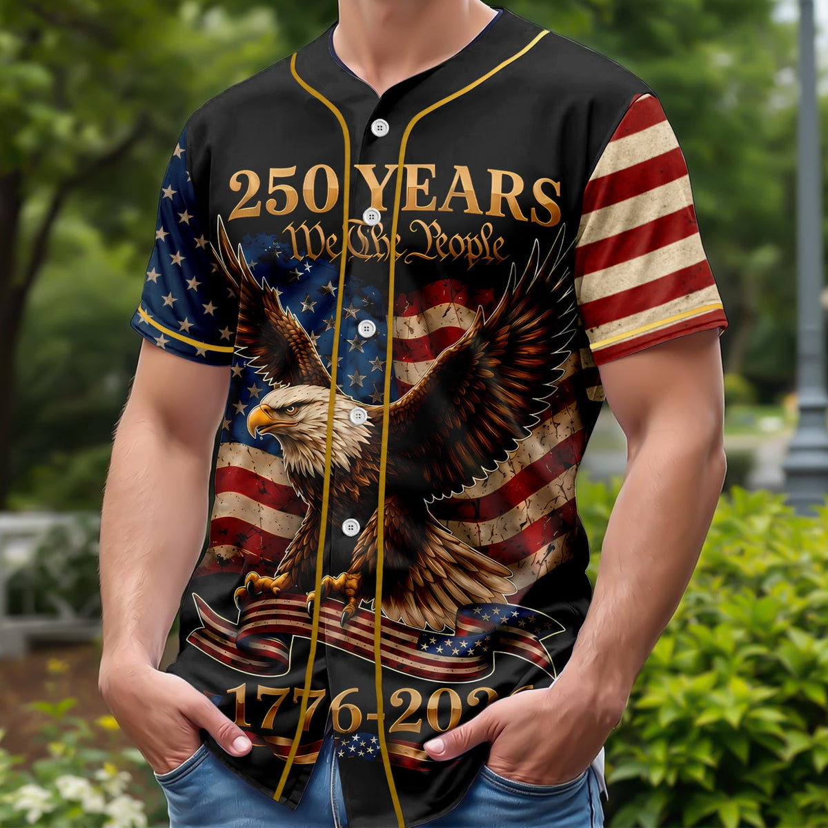 We The People 250th Anniversary Baseball Jersey Shirt CH07 911816