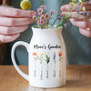 Mom's Garden Personalized Birthflowers Vase, Mothers Day Gift CH07 910884