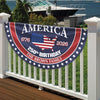 Custom Family Name America 250 Birthday 1776-2026 Non-Pleated Fan Flag TH10 898019