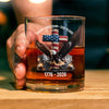 250 Years of Freedom Eagle Patriotic 1776 - 2026 Whiskey Glass HO82 901274