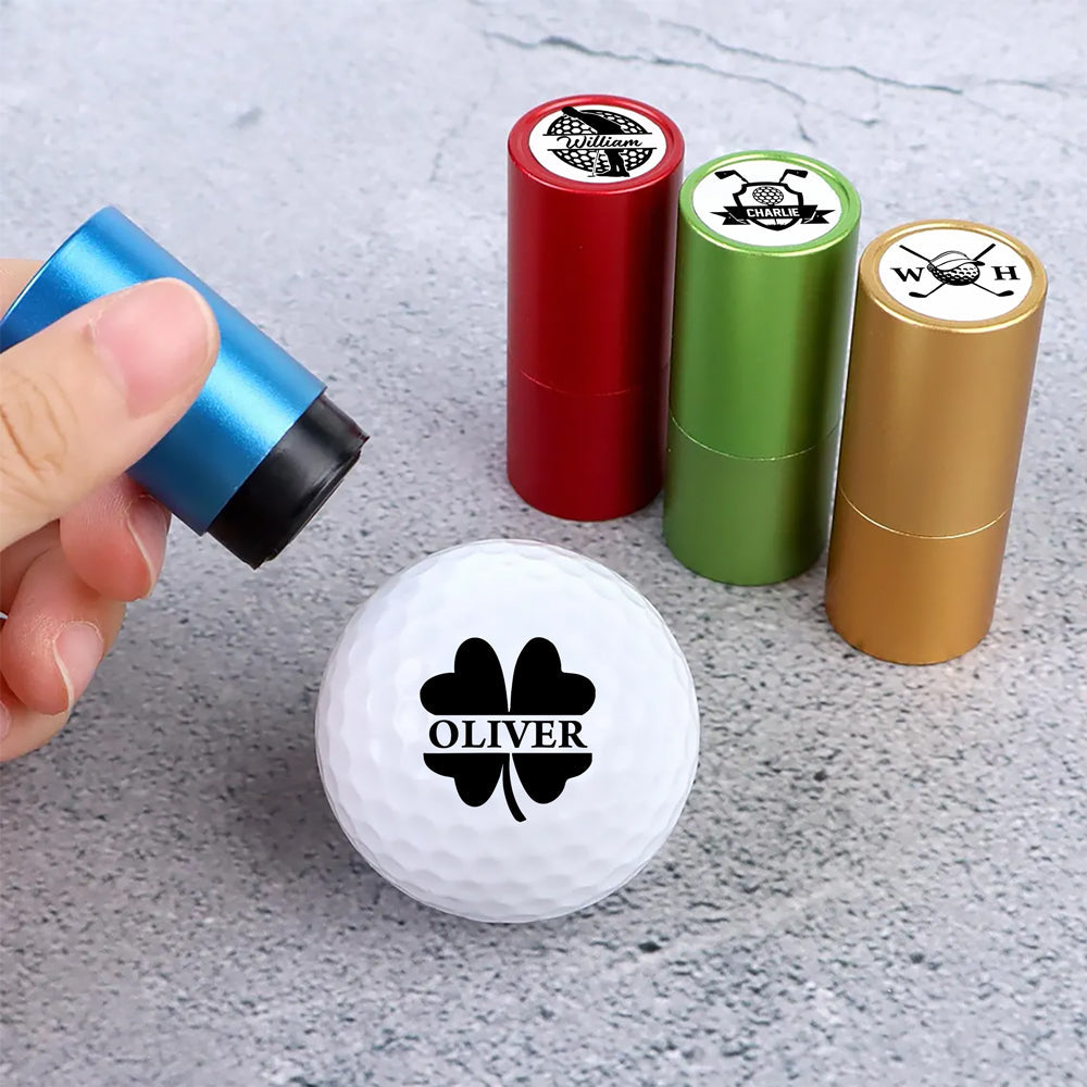 Personalized Name Golf Ball Stamp Box Gift For Golf Lover CH07 910072