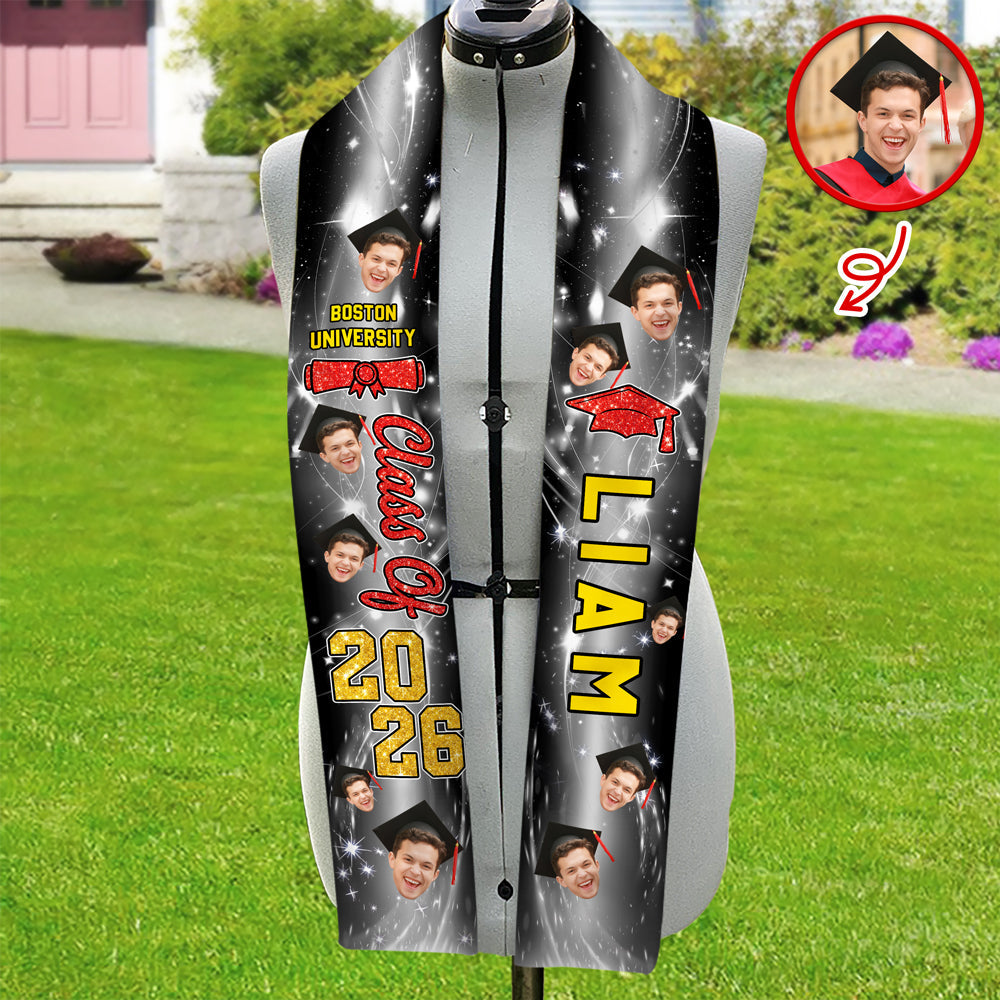 Custom Photo Class of 2026 Graduation Stoles TH10 898557