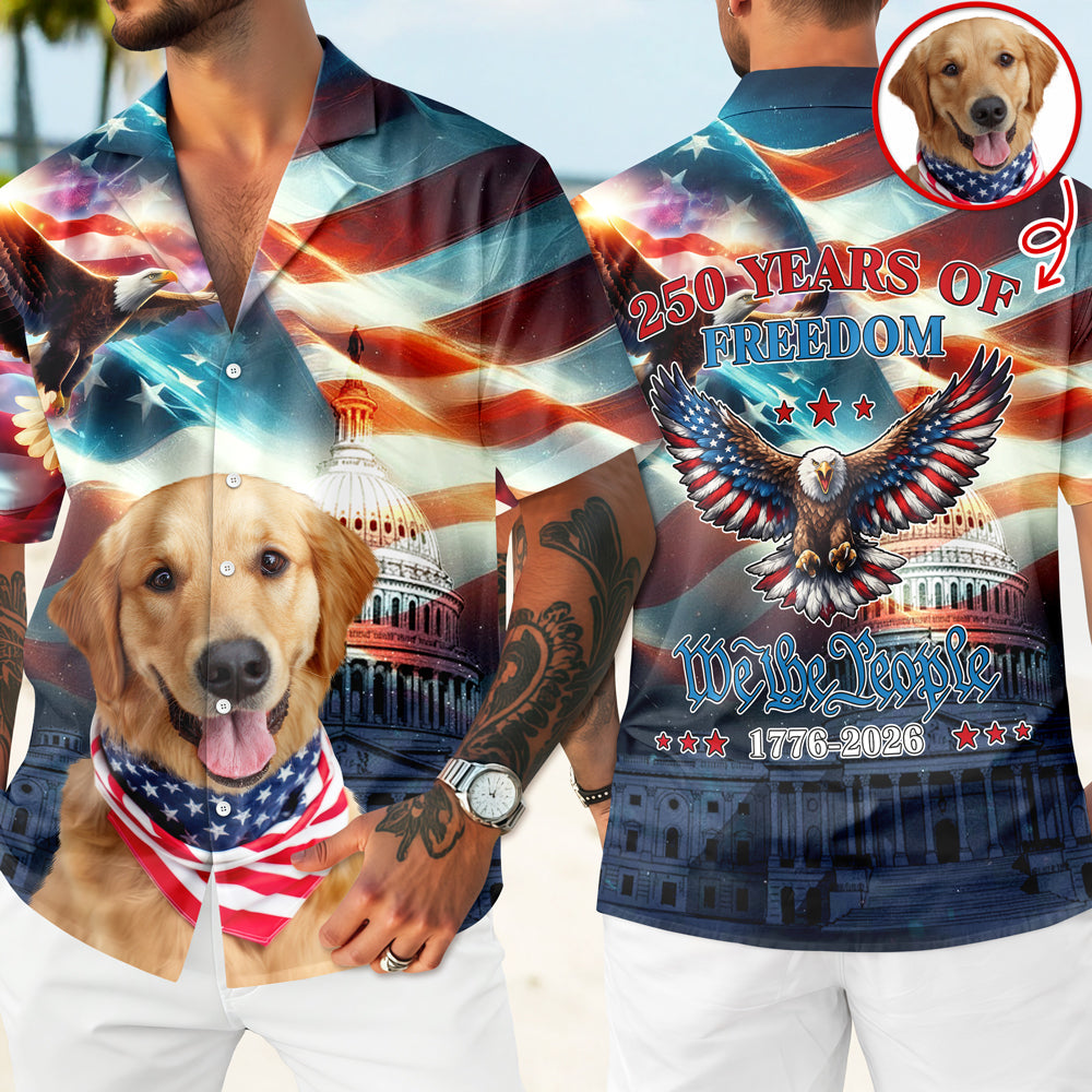 Custom Photo America 250 Years Of Freedom 1776 - 2026 Hawaii Shirt LM32 899067