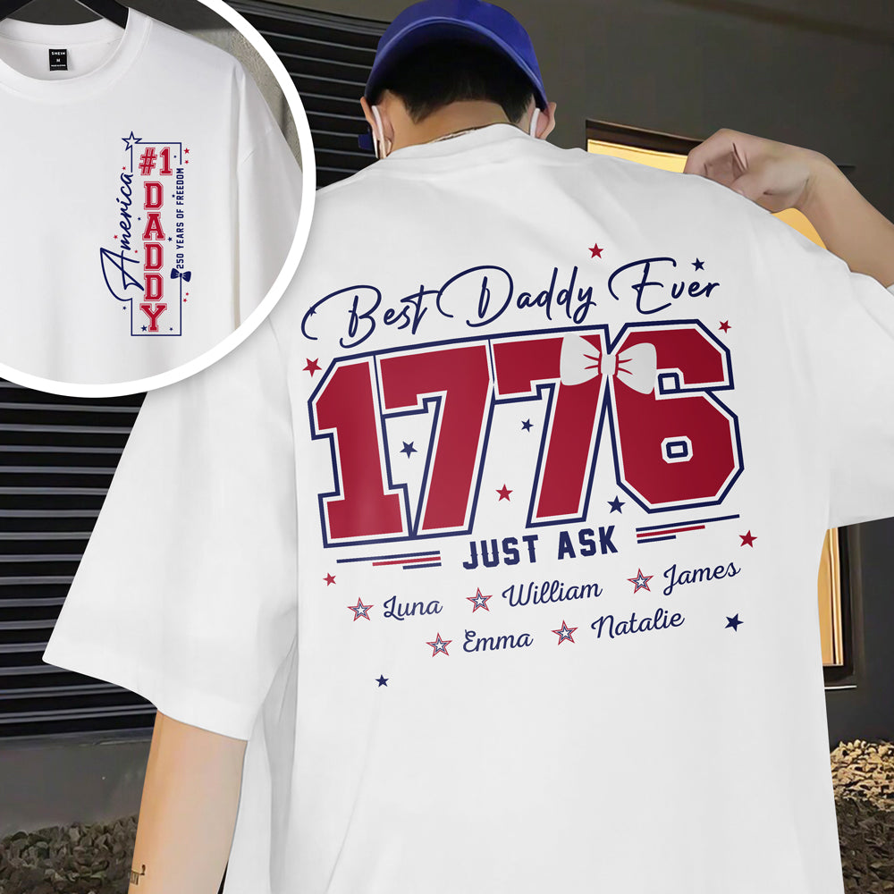 Custom Name Best Mom Ever Front And Back Shirt HA75 920634
